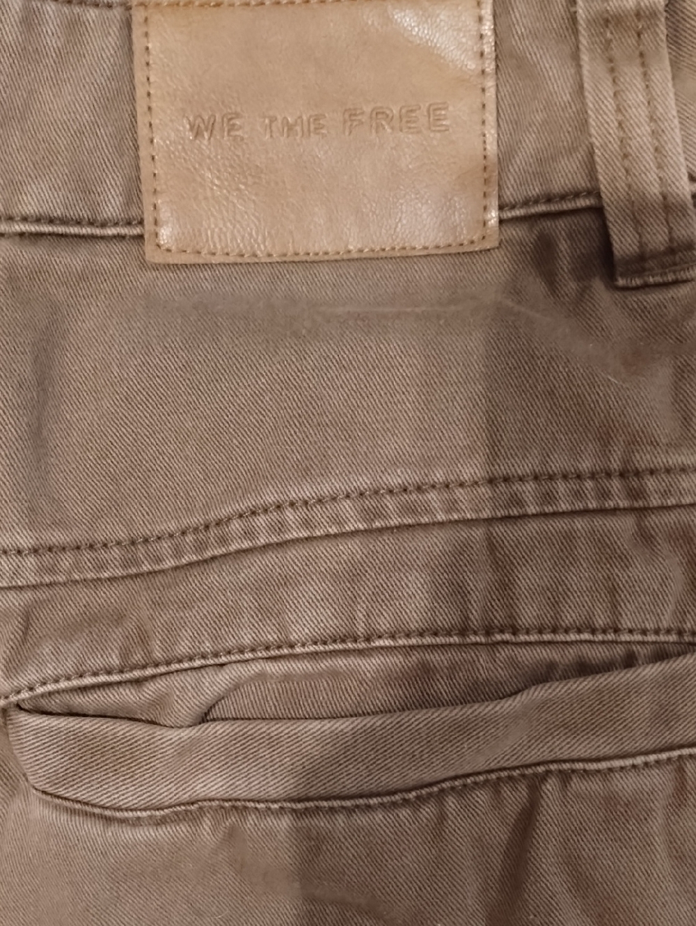 We The Free People Lay Down Chino Trousers 6 Brownie - Picture 9 of 9